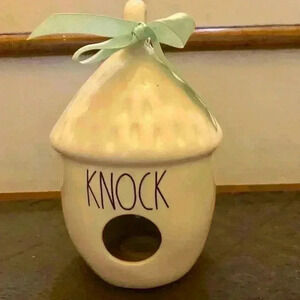 Rae Dunn Knock birdhouse